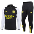 Olympique Lyonnais - Quarter Zip Tracksuit Black & Yellow