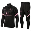PSG  Quarter Zip Tracksuit - Black & Pink