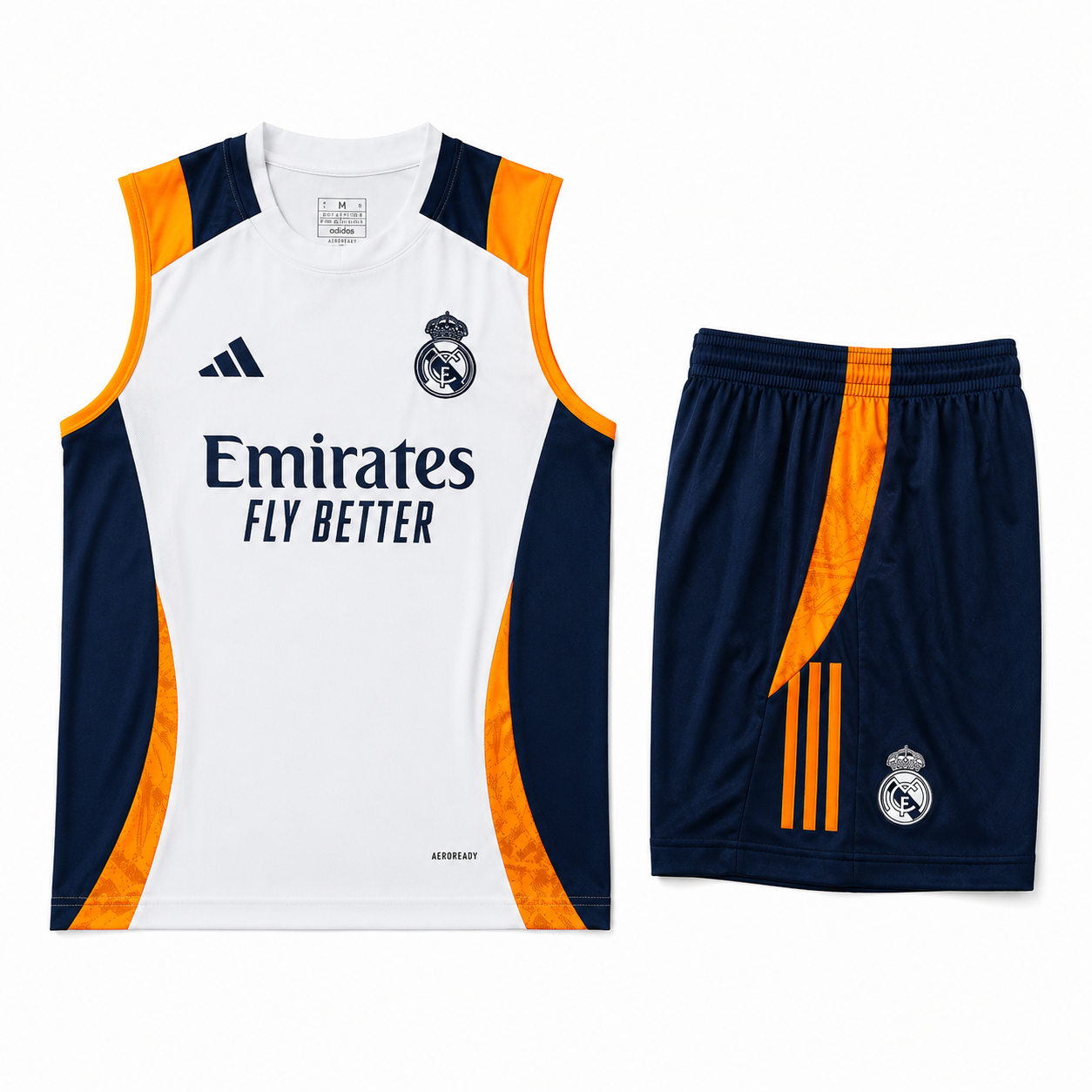 REAL MADRID - ORANGE/NAVY VEST SET