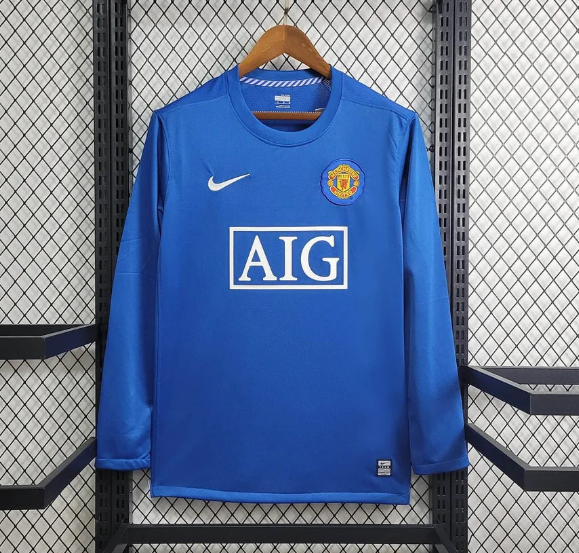 MAN UNITED - 2008 LONG SLEEVE AWAY