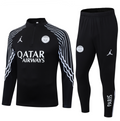 PSG  Quarter Zip Tracksuit - Black & White 2026