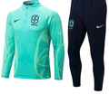 Brazil Quarter Zip Tracksuit - Turquoise