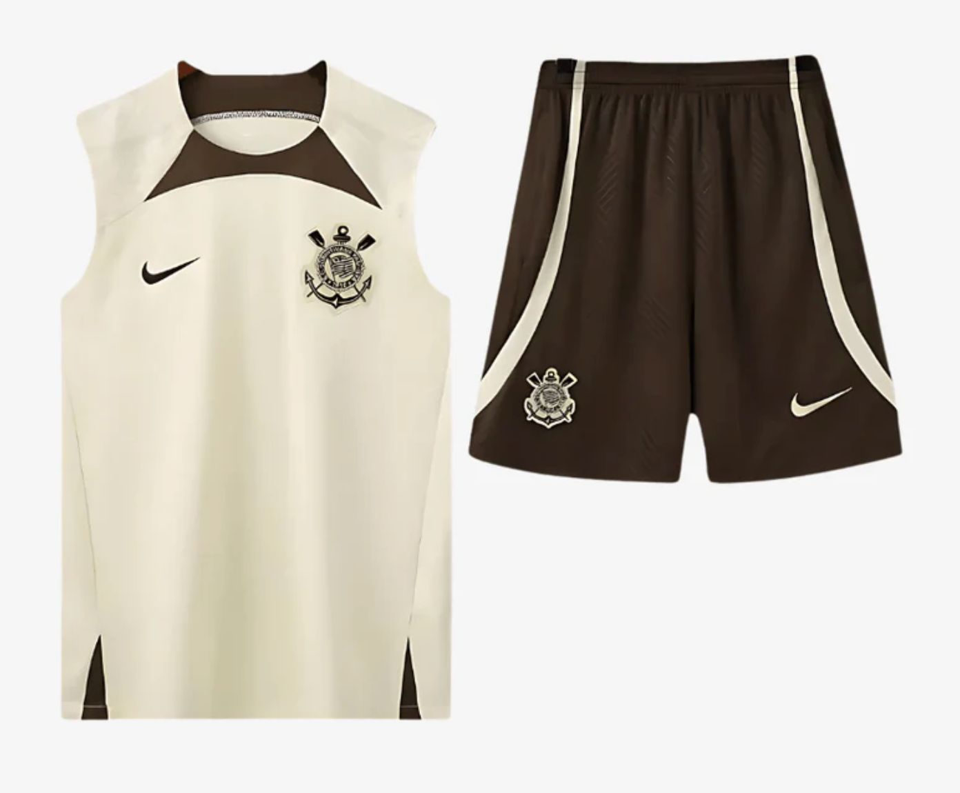CORINTHIANS - CREAM VEST SET