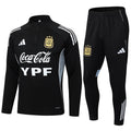 Argentina Quarter Zip Tracksuit -  Black