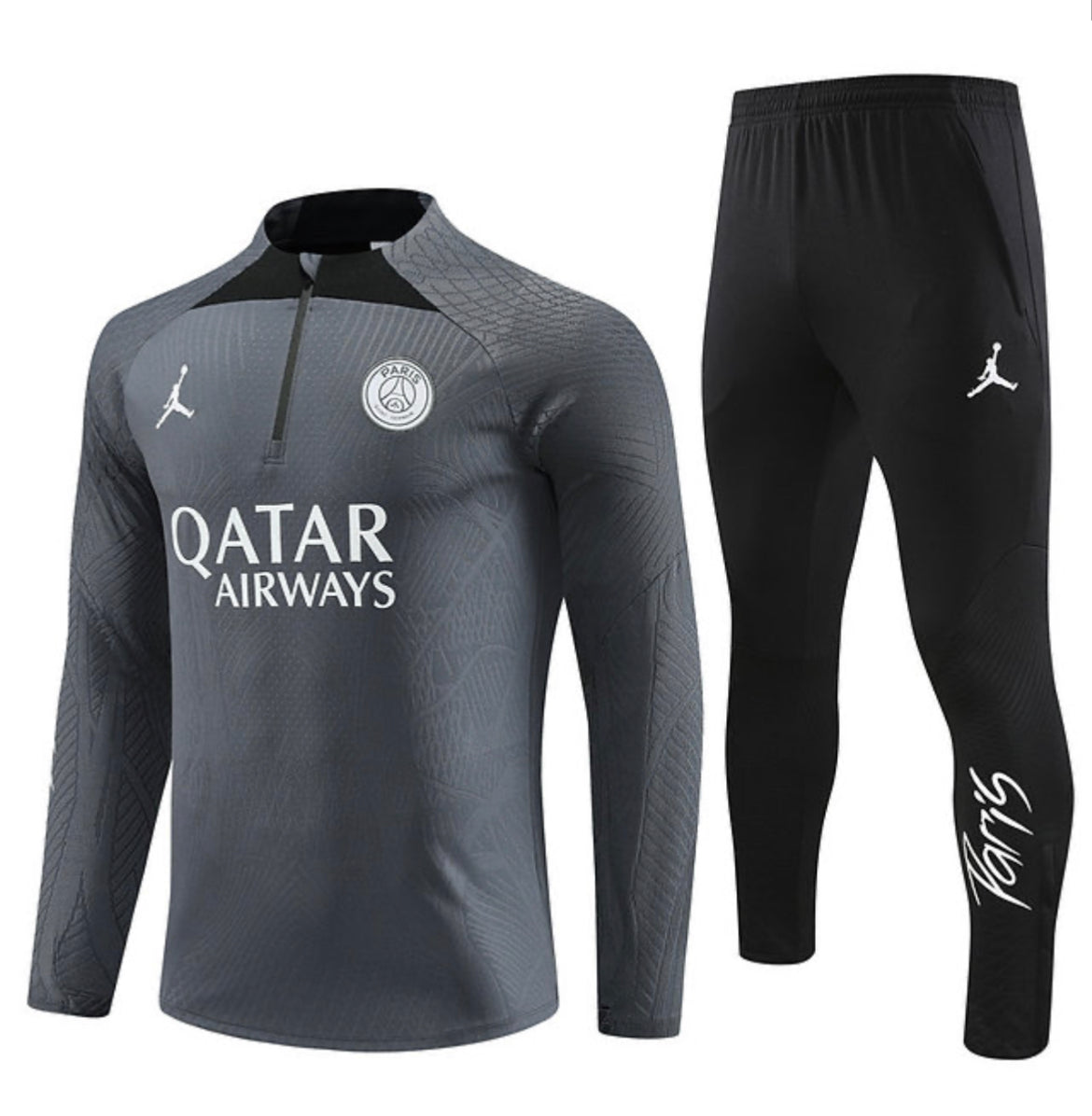 PSG  Quarter Zip Tracksuit - Dark Grey