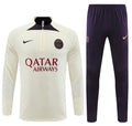 PSG  Quarter Zip Tracksuit - Cream / Purple