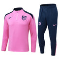 Atletico Quarter Zip Tracksuit -  Pink