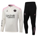 PSG  Quarter Zip Tracksuit -  White & Pink 2026
